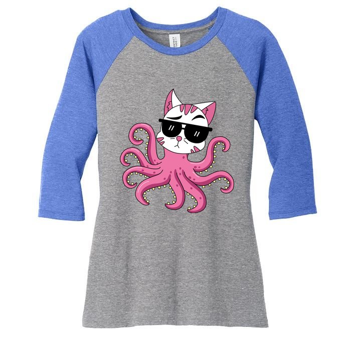 Octopussy Women's Tri-Blend 3/4-Sleeve Raglan Shirt