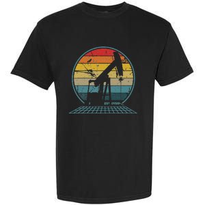 Oilfiled Oil Drilling Rig Pump Retro Roughneck Garment-Dyed Heavyweight T-Shirt