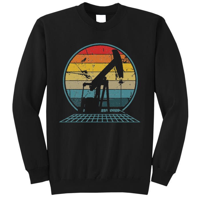 Oilfiled Oil Drilling Rig Pump Retro Roughneck Sweatshirt