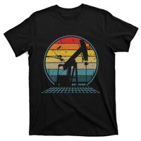 Oilfiled Oil Drilling Rig Pump Retro Roughneck T-Shirt