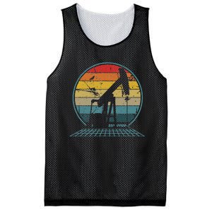 Oilfiled Oil Drilling Rig Pump Retro Roughneck Mesh Reversible Basketball Jersey Tank