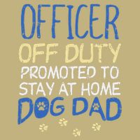 Officer Off Duty Dog Dad Funny Cop Police Retirement Gift Long Sleeve Shirt