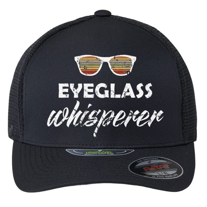 Ophthalmologist Optometrist Eyeglass Whisperer Optician Gift Flexfit Unipanel Trucker Cap