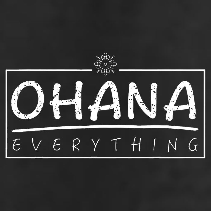 Ohana Over Everything Gift Funny Hawaii Family First Lover 7 Panel Mesh Trucker Snapback Hat