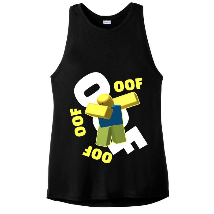 OOF Dancing Dabbing Noob Ladies PosiCharge Tri-Blend Wicking Tank
