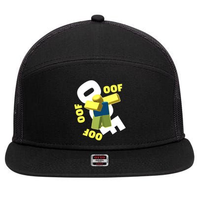 OOF Dancing Dabbing Noob 7 Panel Mesh Trucker Snapback Hat