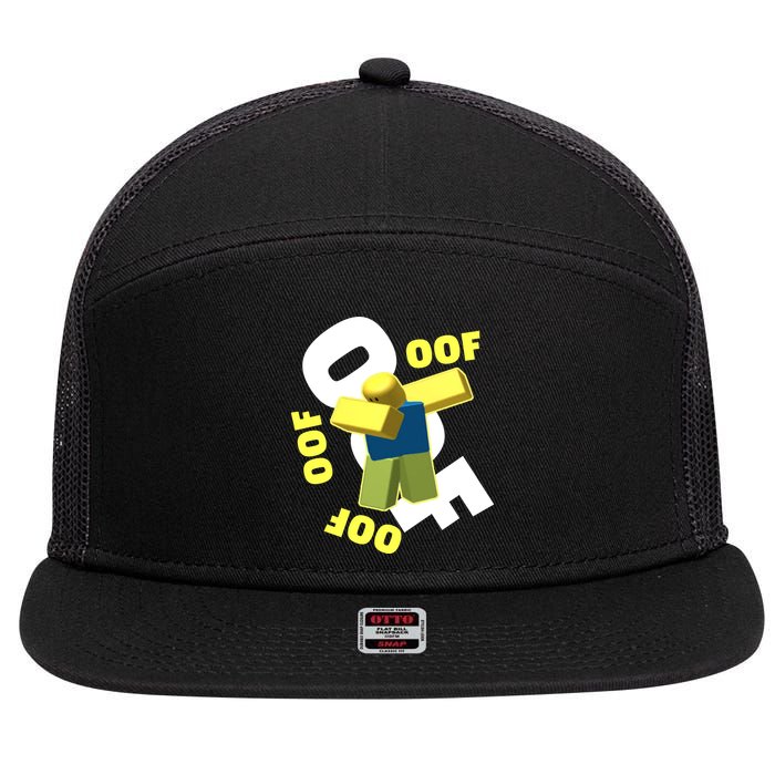 OOF Dancing Dabbing Noob 7 Panel Mesh Trucker Snapback Hat