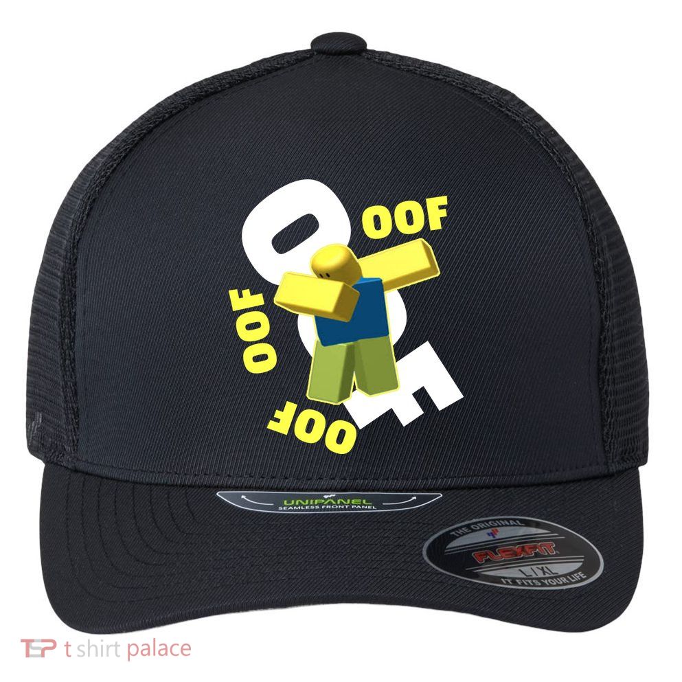 OOF Dancing Dabbing Noob Flexfit Unipanel Trucker Cap