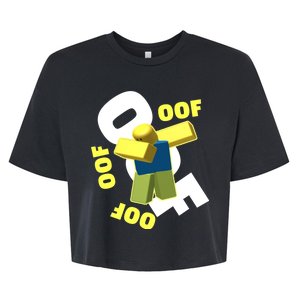 OOF Dancing Dabbing Noob Bella+Canvas Jersey Crop Tee