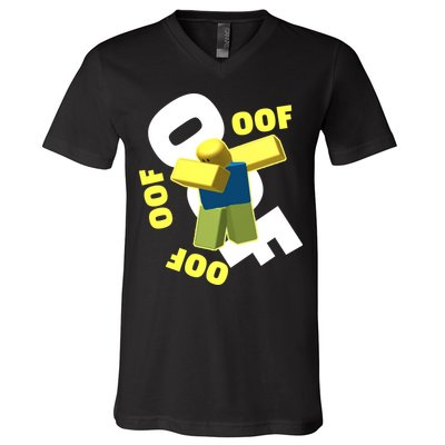 OOF Dancing Dabbing Noob V-Neck T-Shirt