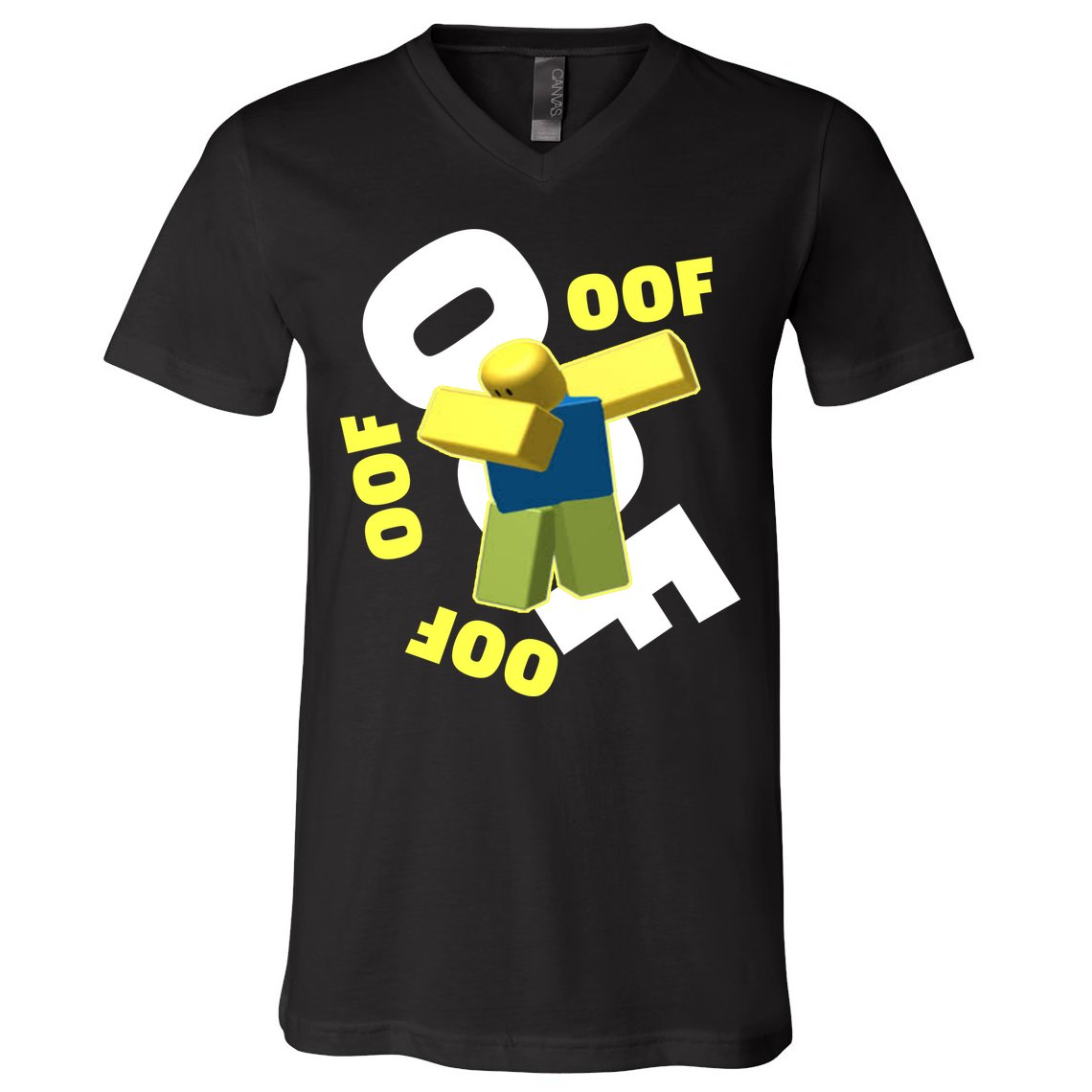 OOF Dancing Dabbing Noob V-Neck T-Shirt
