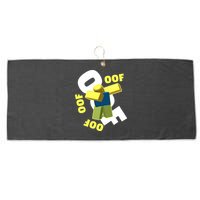 OOF Dancing Dabbing Noob Large Microfiber Waffle Golf Towel