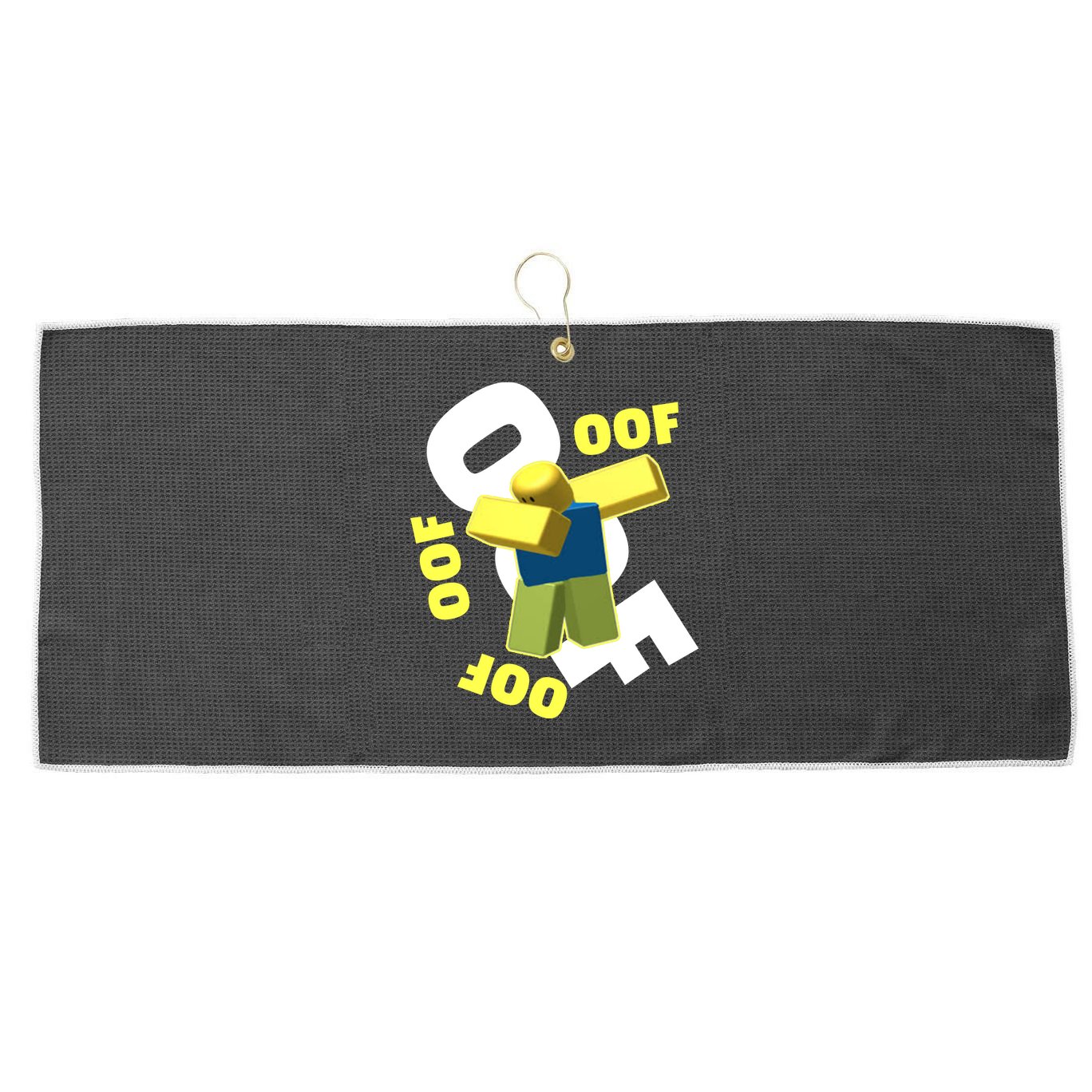 OOF Dancing Dabbing Noob Large Microfiber Waffle Golf Towel