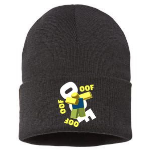 OOF Dancing Dabbing Noob Sustainable Knit Beanie