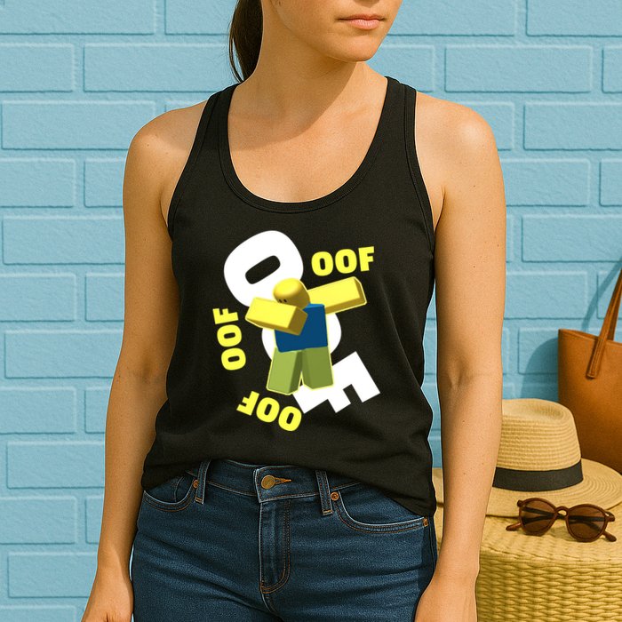 OOF Dancing Dabbing Noob Womens Tank Top