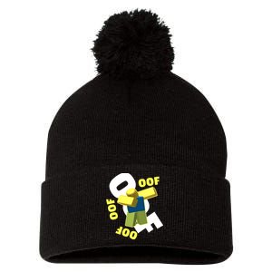 OOF Dancing Dabbing Noob Pom Pom 12in Knit Beanie