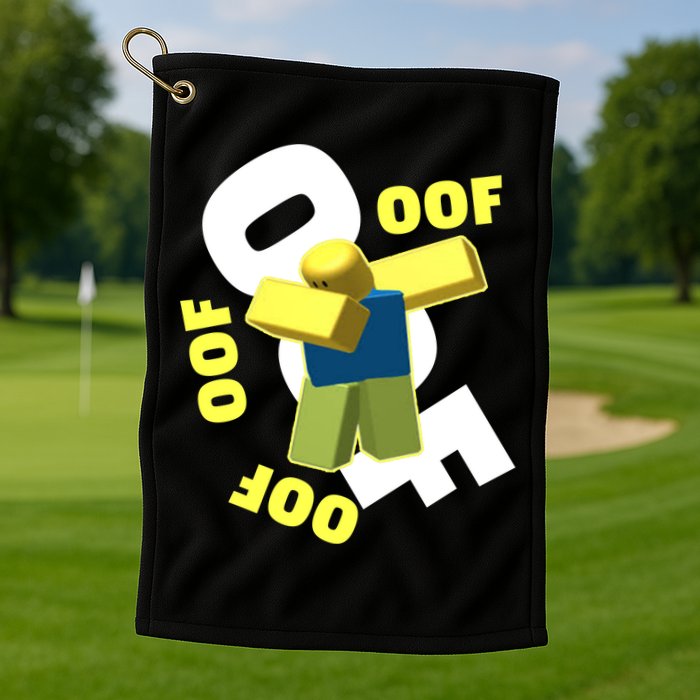 OOF Dancing Dabbing Noob Golf Towel