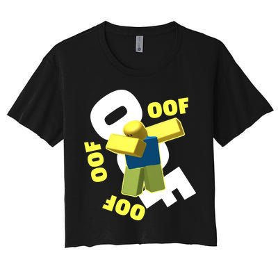 OOF Dancing Dabbing Noob Crop Top