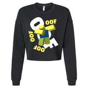 OOF Dancing Dabbing Noob Cropped Pullover Crew