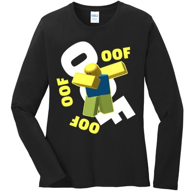 OOF Dancing Dabbing Noob Ladies Long Sleeve Shirt
