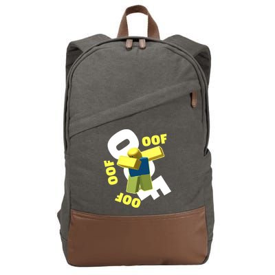 OOF Dancing Dabbing Noob Cotton Canvas Backpack