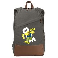OOF Dancing Dabbing Noob Cotton Canvas Backpack