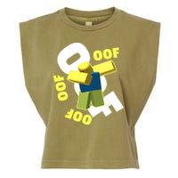 OOF Dancing Dabbing Noob Garment-Dyed Women's Muscle Tee