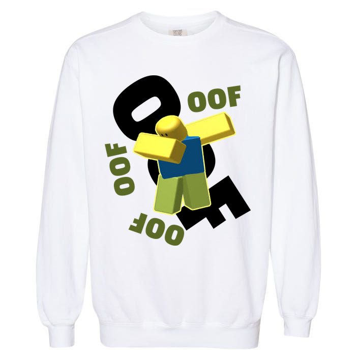 OOF Dancing Dabbing Noob Garment-Dyed Sweatshirt