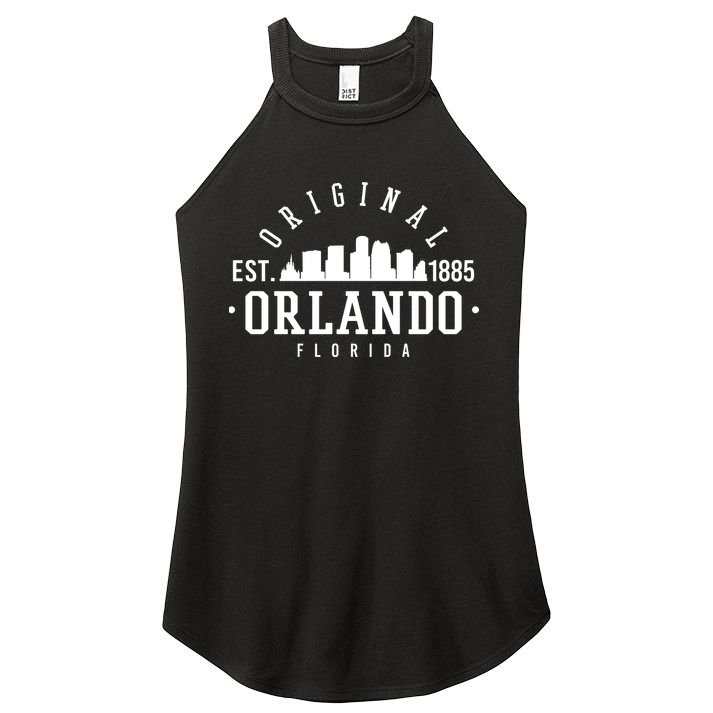 Original Orlando Florida Est 1885 Women's Perfect Tri Rocker Tank