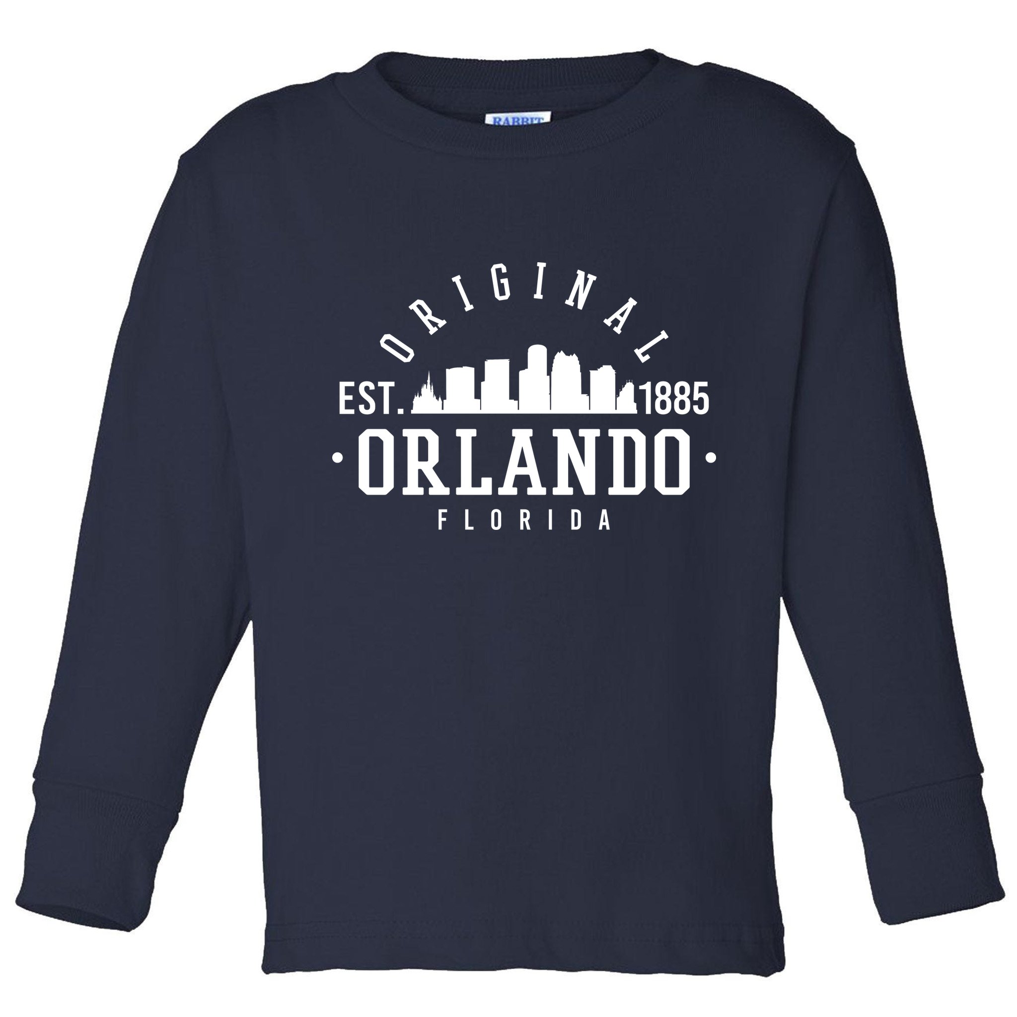 Original Orlando Florida Est 1885 Toddler Long Sleeve Shirt