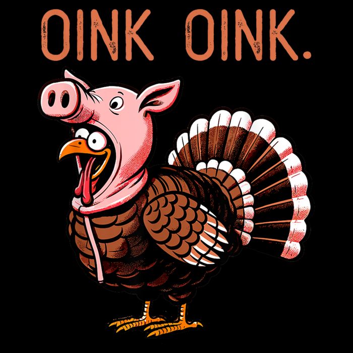 Oink Oink Funny Thanksgiving Turkey In A Pig Disguise 16 in Basic Backpack
