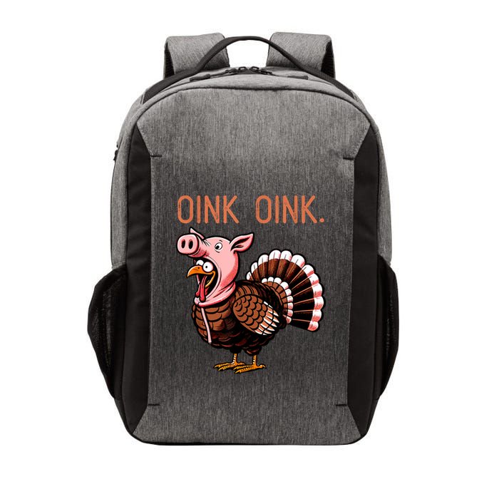 Oink Oink Funny Thanksgiving Turkey In A Pig Disguise Vector Backpack