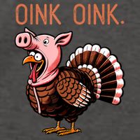 Oink Oink Funny Thanksgiving Turkey In A Pig Disguise Vector Backpack