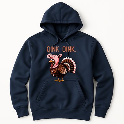 Oink Oink Funny Thanksgiving Turkey In A Pig Disguise Hoodie