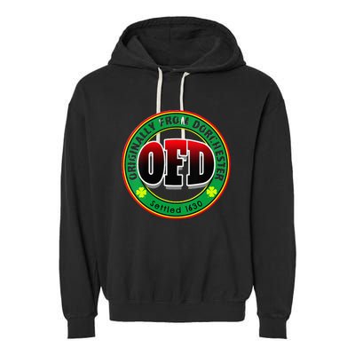 Ofd Originally From Dorchester Born In The 617 Massachusetts Garment-Dyed Fleece Hoodie