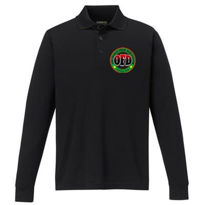 Ofd Originally From Dorchester Born In The 617 Massachusetts Performance Long Sleeve Polo