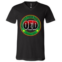 Ofd Originally From Dorchester Born In The 617 Massachusetts V-Neck T-Shirt