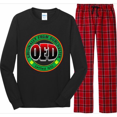 Ofd Originally From Dorchester Born In The 617 Massachusetts Long Sleeve Pajama Set