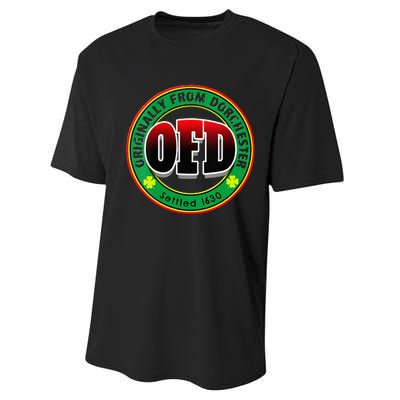 Ofd Originally From Dorchester Born In The 617 Massachusetts Performance Sprint T-Shirt