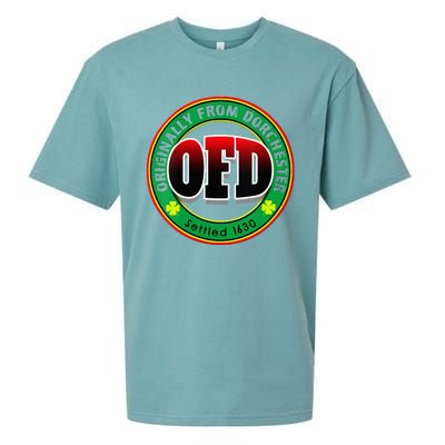 Ofd Originally From Dorchester Born In The 617 Massachusetts Sueded Cloud Jersey T-Shirt