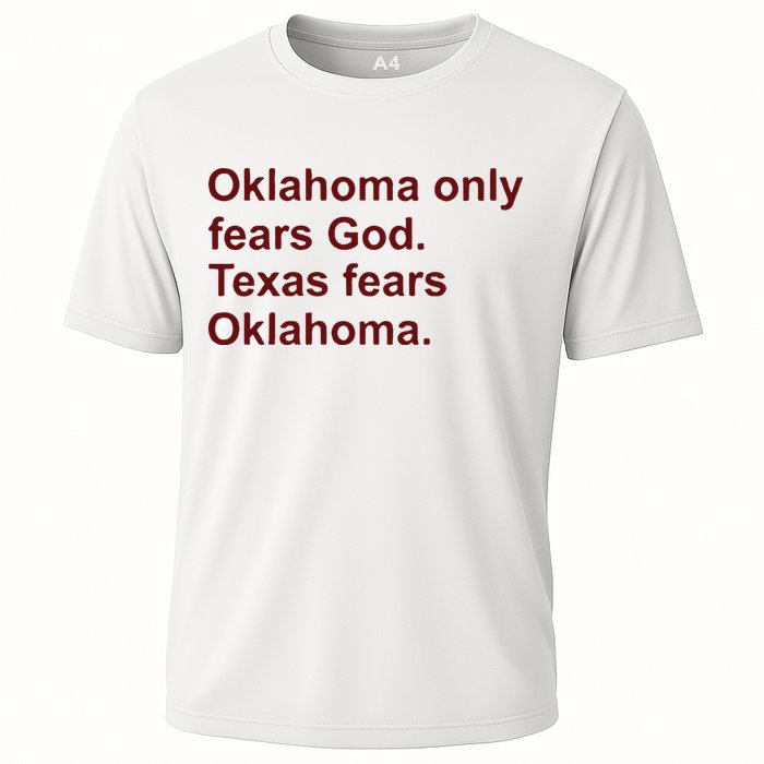 Oklahoma Only Fears God Texas Fears Oklahoma Cooling Performance Crew T-Shirt