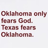 Oklahoma Only Fears God Texas Fears Oklahoma Button