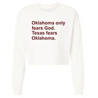 Oklahoma Only Fears God Texas Fears Oklahoma Cropped Pullover Crew