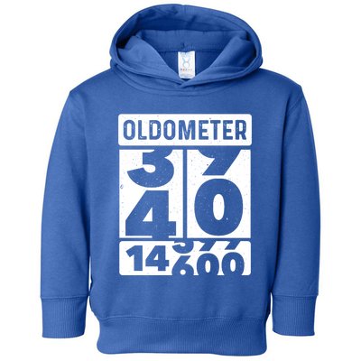 Odometer Oldometer Funny 40th Birthday Turning 40 Bfunny Giftday Gift Cool Gift Toddler Hoodie