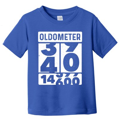 Odometer Oldometer Funny 40th Birthday Turning 40 Bfunny Giftday Gift Cool Gift Toddler T-Shirt