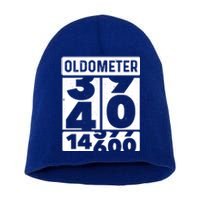 Odometer Oldometer Funny 40th Birthday Turning 40 Bfunny Giftday Gift Cool Gift Short Acrylic Beanie