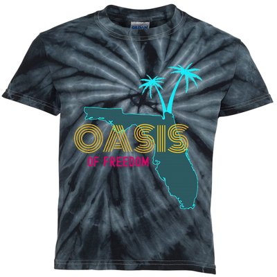 O.A.S.I.S Of Freedom Funny Florida Lover Kids Tie-Dye T-Shirt