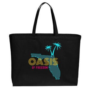 O.A.S.I.S Of Freedom Funny Florida Lover Cotton Canvas Jumbo Tote