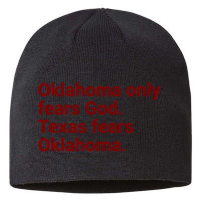 Oklahoma Only Fears God Texas Fears Oklahoma Sustainable Beanie