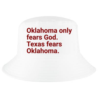 Oklahoma Only Fears God Texas Fears Oklahoma Cool Comfort Performance Bucket Hat